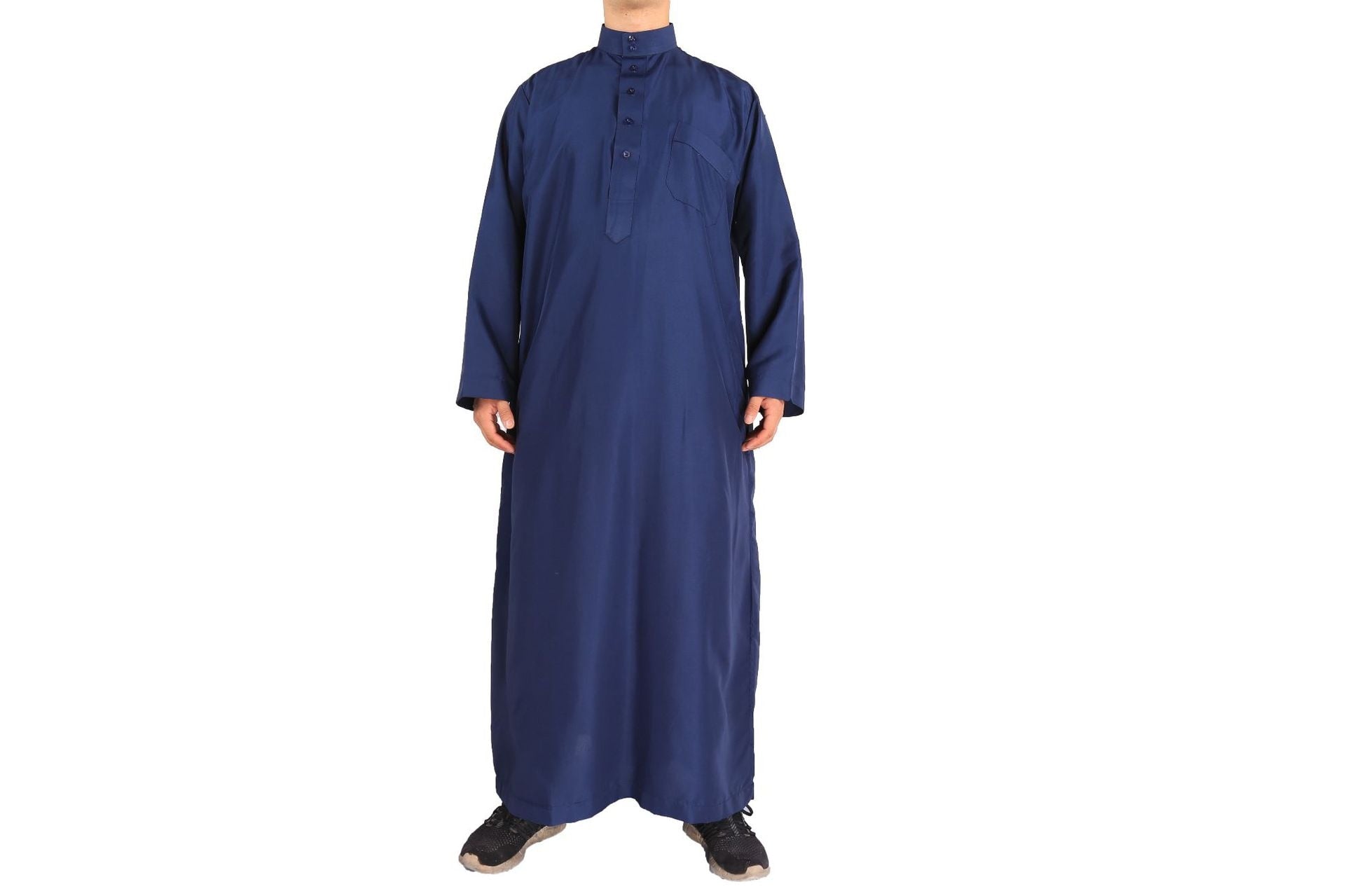 Muslim Fashion Muslim Middle East Men Long Sleeve Arab Crew Neck Islamic Solid Color Kaftan Maxi Dubai Long Jubba Thobe Abaya | TageUnlimited