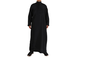Muslim Fashion Muslim Middle East Men Long Sleeve Arab Crew Neck Islamic Solid Color Kaftan Maxi Dubai Long Jubba Thobe Abaya | TageUnlimited