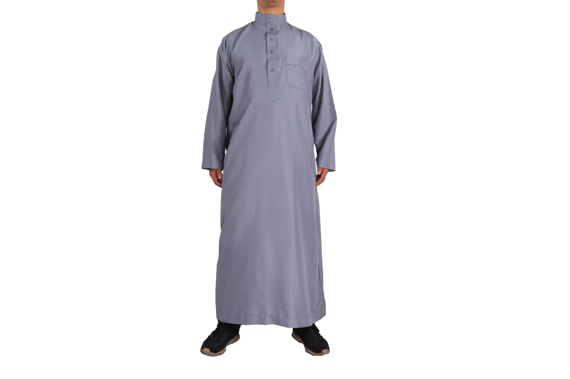 Muslim Fashion Muslim Middle East Men Long Sleeve Arab Crew Neck Islamic Solid Color Kaftan Maxi Dubai Long Jubba Thobe Abaya | TageUnlimited