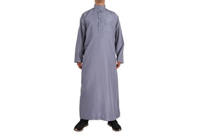 Muslim Fashion Muslim Middle East Men Long Sleeve Arab Crew Neck Islamic Solid Color Kaftan Maxi Dubai Long Jubba Thobe Abaya | TageUnlimited