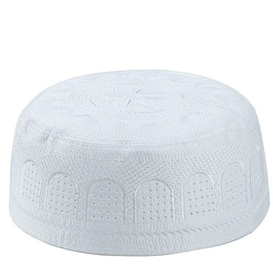 Muslim Hats Polyester Embroidery Arab Men Prayer Worship Hat Turban Musliman Hijab Bonnet Saudi Arabian Islam Jewish India Caps | TageUnlimited