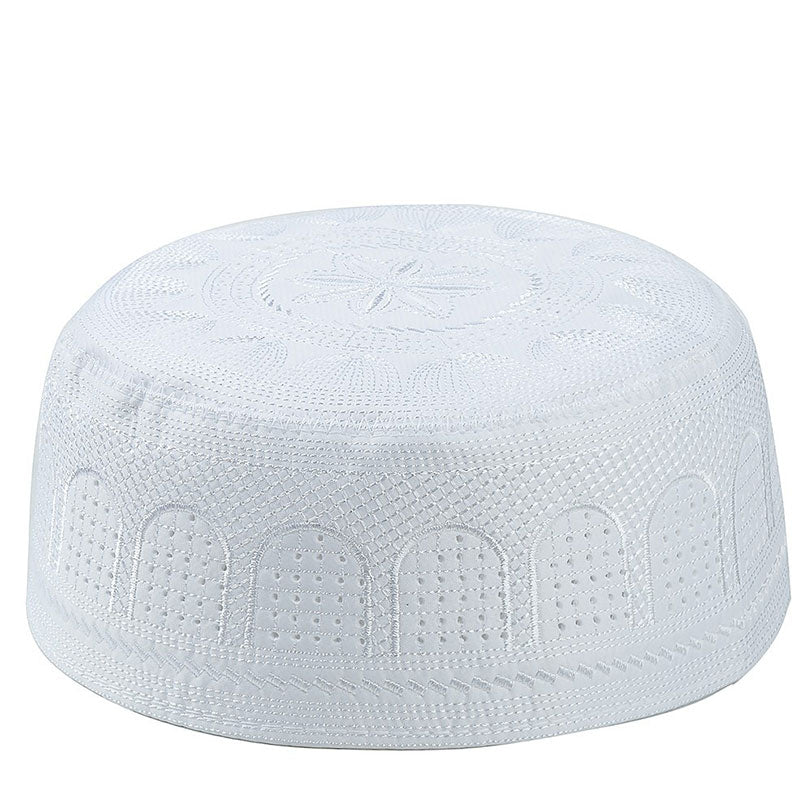 Muslim Men Prayer Caps Cotton Embroidery Leisure Saudi Arabia Islamic Hat Men Headscarf Clothing Topkippot Turban Saudi Uae Cap | TageUnlimited