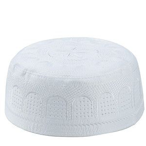 Muslim Men Prayer Caps Cotton Embroidery Leisure Saudi Arabia Islamic Hat Men Headscarf Clothing Topkippot Turban Saudi Uae Cap | TageUnlimited