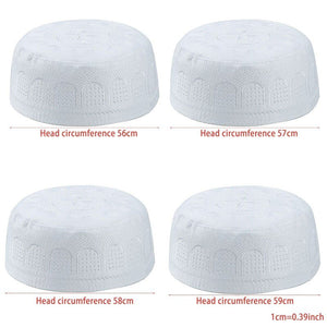 Muslim Men Prayer Caps Cotton Embroidery Leisure Saudi Arabia Islamic Hat Men Headscarf Clothing Topkippot Turban Saudi Uae Cap | TageUnlimited