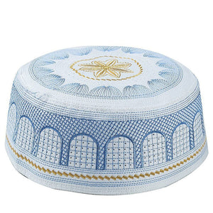 Muslim Men Prayer Caps Cotton Embroidery Leisure Saudi Arabia Islamic Hat Men Headscarf Clothing Topkippot Turban Saudi Uae Cap | TageUnlimited