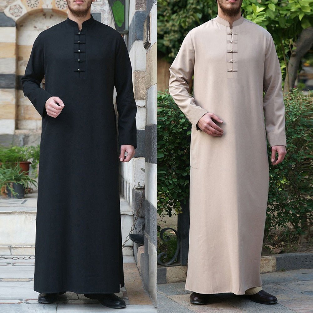 Muslim Robe Men Jubba Thobe Saudi Arabia Kaftan Pour Homme Musulman Abaya Loose Casual Islamic Clothing Fashion Islam Dress Eid | TageUnlimited