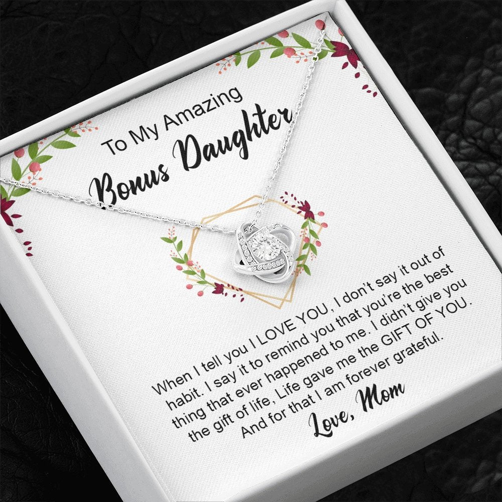 My Amazing Bonus Daughter | I Am Forever Grateful 💎✨ | Jewelry | C30011TG, C30011TR, lx-C30011, PB23-WOOD, PROD-1918339, PT-922, TNM-1, USER-43062 | TageUnlimited