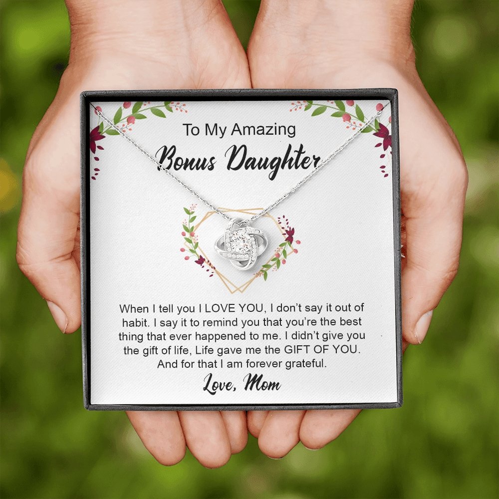 My Amazing Bonus Daughter | I Am Forever Grateful 💎✨ | Jewelry | C30011TG, C30011TR, lx-C30011, PB23-WOOD, PROD-1918339, PT-922, TNM-1, USER-43062 | TageUnlimited