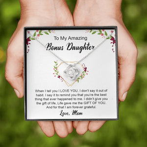 My Amazing Bonus Daughter | I Am Forever Grateful 💎✨ | Jewelry | C30011TG, C30011TR, lx-C30011, PB23-WOOD, PROD-1918339, PT-922, TNM-1, USER-43062 | TageUnlimited
