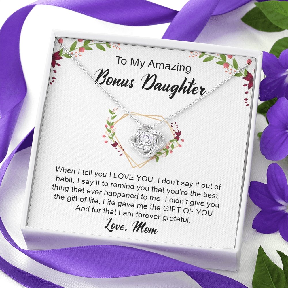 My Amazing Bonus Daughter | I Am Forever Grateful 💎✨ | Jewelry | C30011TG, C30011TR, lx-C30011, PB23-WOOD, PROD-1918339, PT-922, TNM-1, USER-43062 | TageUnlimited