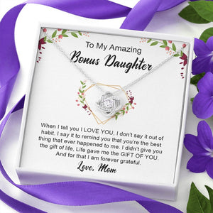My Amazing Bonus Daughter | I Am Forever Grateful 💎✨ | Jewelry | C30011TG, C30011TR, lx-C30011, PB23-WOOD, PROD-1918339, PT-922, TNM-1, USER-43062 | TageUnlimited