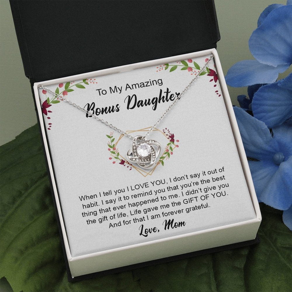My Amazing Bonus Daughter | I Am Forever Grateful 💎✨ | Jewelry | C30011TG, C30011TR, lx-C30011, PB23-WOOD, PROD-1918339, PT-922, TNM-1, USER-43062 | TageUnlimited