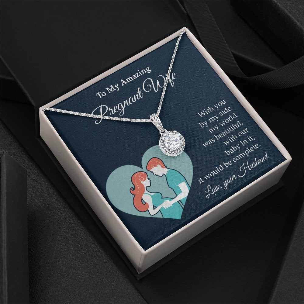 My Amazing Pregnant Wife | With You By My Side (Eternal Hope Necklace) | Jewelry | C30187TR, lx-C30187, PB23-WOOD, PROD-2079788, PT-2646, TNM-1, USER-43062 | TageUnlimited