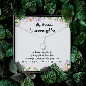 My Beautiful Granddaughter | Love You To The Moon And Back 💖🌙 | Jewelry | C30084TG, C30084TR, lx-C30084, PB23-WOOD, PROD-1867921, PT-930, TNM-1, USER-43062 | TageUnlimited