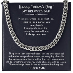 My Beloved Dad | No Matter Where I Go | Jewelry | C30184T, C30184TG, lx-C30184, PB23-WOOD, PROD-2166665, PT-1772, USER-43062 | TageUnlimited