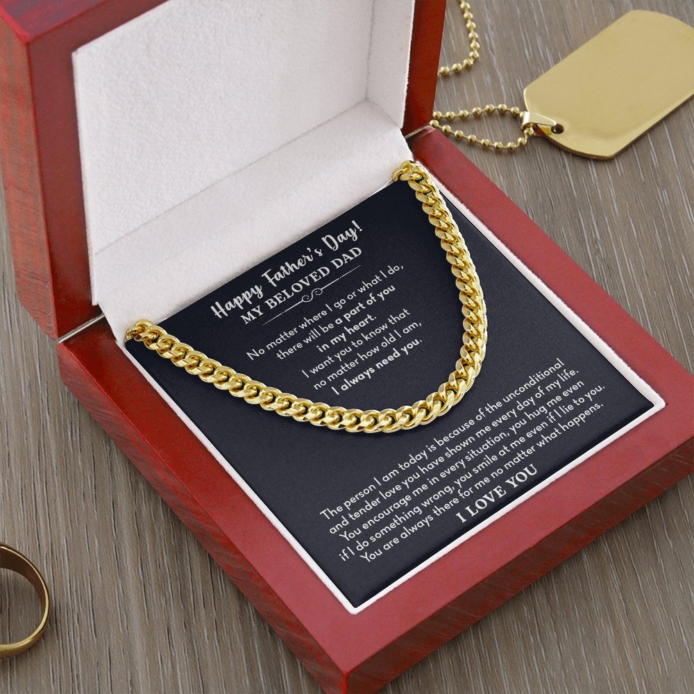 My Beloved Dad | No Matter Where I Go | Jewelry | C30184T, C30184TG, lx-C30184, PB23-WOOD, PROD-2166665, PT-1772, USER-43062 | TageUnlimited