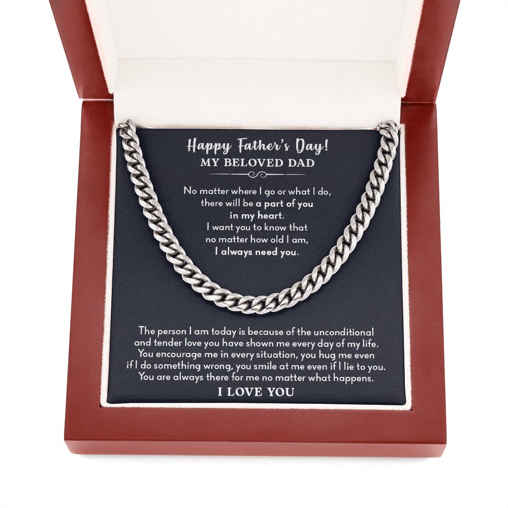 My Beloved Dad | No Matter Where I Go | Jewelry | C30184T, C30184TG, lx-C30184, PB23-WOOD, PROD-2166665, PT-1772, USER-43062 | TageUnlimited