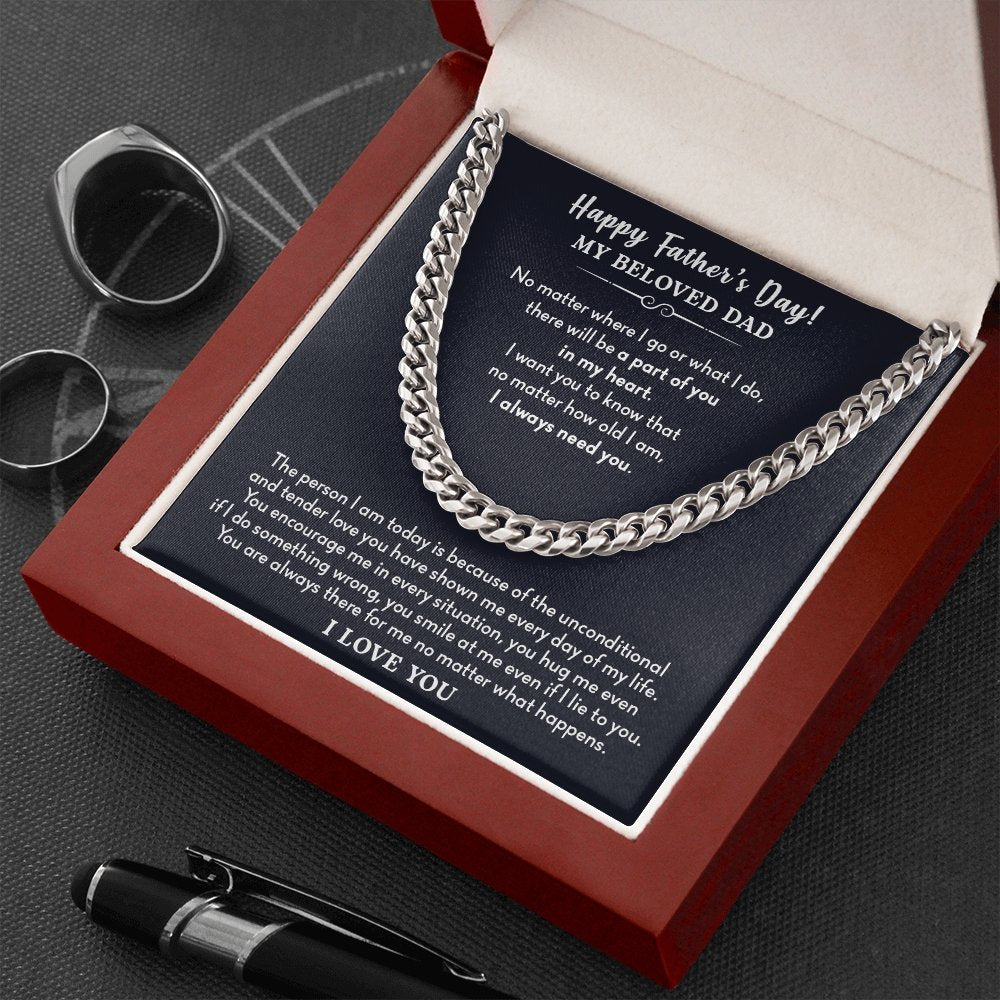 My Beloved Dad | No Matter Where I Go | Jewelry | C30184T, C30184TG, lx-C30184, PB23-WOOD, PROD-2166665, PT-1772, USER-43062 | TageUnlimited