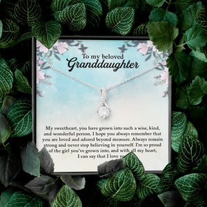 My Beloved Granddaughter | You Are Loved And Adored 💖💎 | Jewelry | C30084TG, C30084TR, lx-C30084, PB23-WOOD, PROD-1871961, PT-930, TNM-1, USER-43062 | TageUnlimited