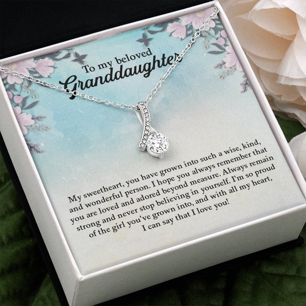 My Beloved Granddaughter | You Are Loved And Adored 💖💎 | Jewelry | C30084TG, C30084TR, lx-C30084, PB23-WOOD, PROD-1871961, PT-930, TNM-1, USER-43062 | TageUnlimited