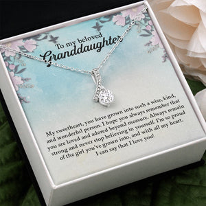 My Beloved Granddaughter | You Are Loved And Adored 💖💎 | Jewelry | C30084TG, C30084TR, lx-C30084, PB23-WOOD, PROD-1871961, PT-930, TNM-1, USER-43062 | TageUnlimited