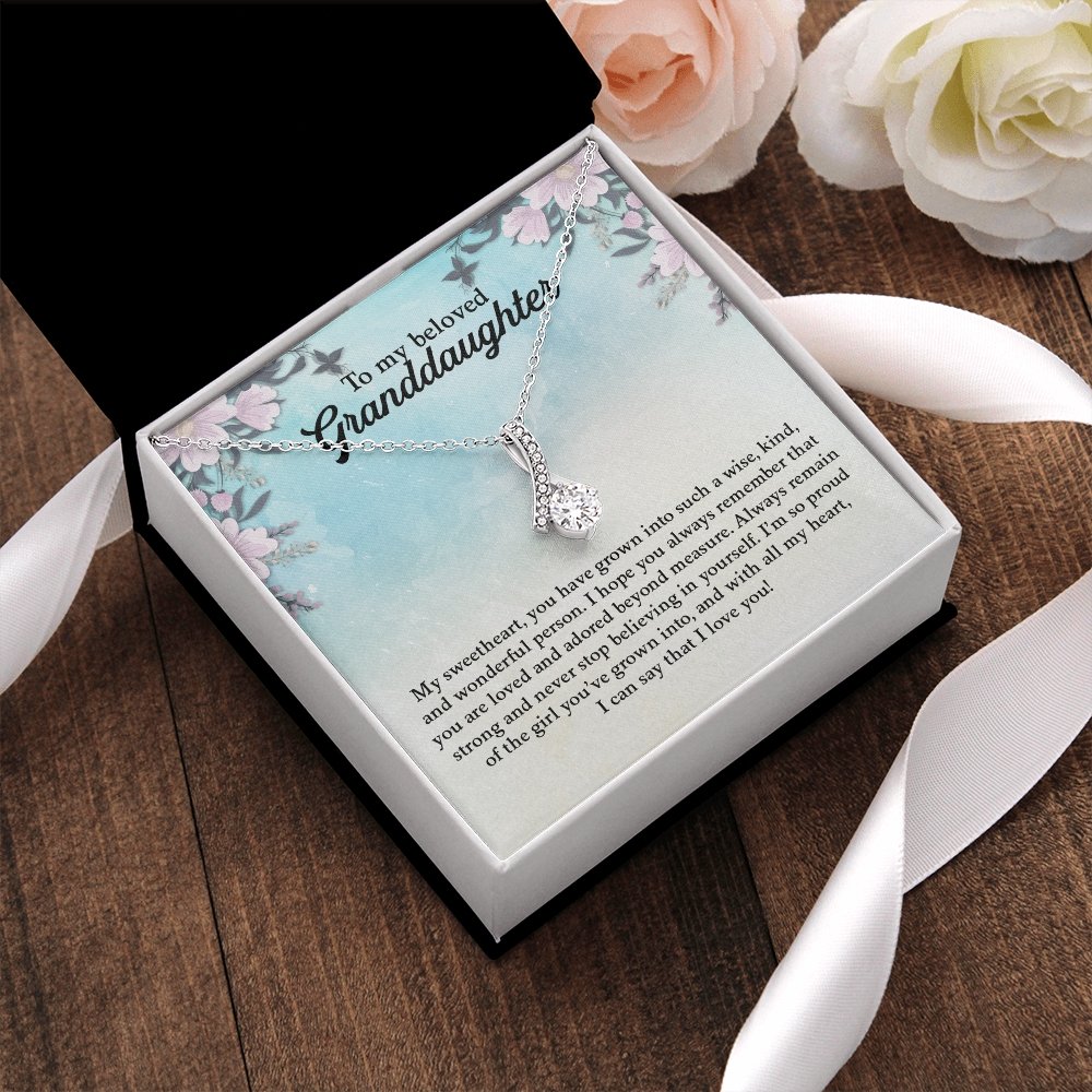 My Beloved Granddaughter | You Are Loved And Adored 💖💎 | Jewelry | C30084TG, C30084TR, lx-C30084, PB23-WOOD, PROD-1871961, PT-930, TNM-1, USER-43062 | TageUnlimited