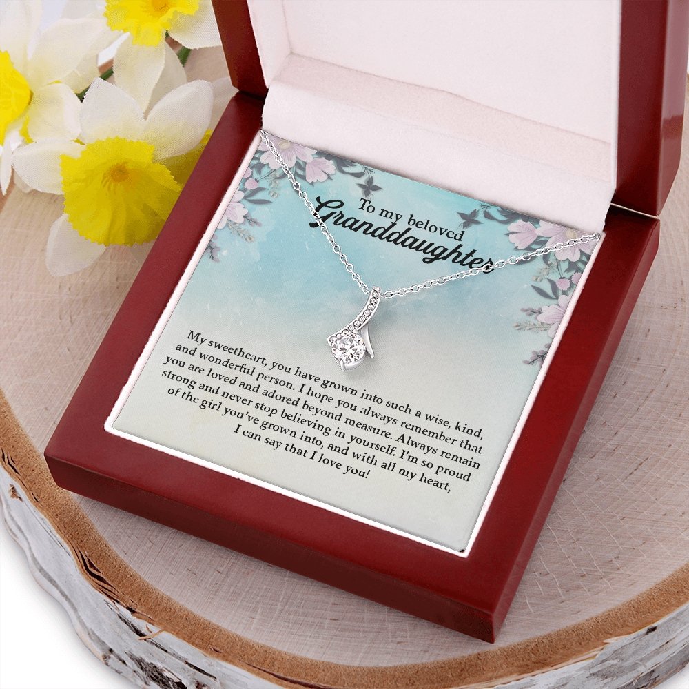 My Beloved Granddaughter | You Are Loved And Adored 💖💎 | Jewelry | C30084TG, C30084TR, lx-C30084, PB23-WOOD, PROD-1871961, PT-930, TNM-1, USER-43062 | TageUnlimited