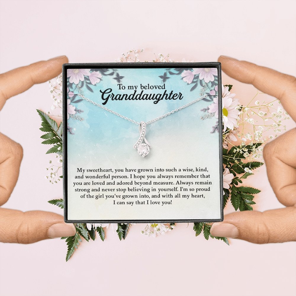 My Beloved Granddaughter | You Are Loved And Adored 💖💎 | Jewelry | C30084TG, C30084TR, lx-C30084, PB23-WOOD, PROD-1871961, PT-930, TNM-1, USER-43062 | TageUnlimited