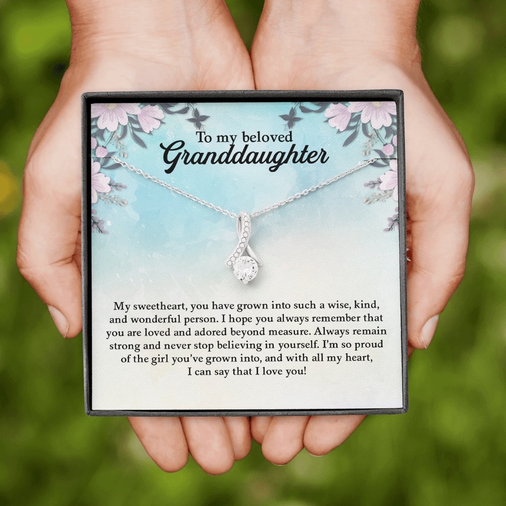 My Beloved Granddaughter | You Are Loved And Adored 💖💎 | Jewelry | C30084TG, C30084TR, lx-C30084, PB23-WOOD, PROD-1871961, PT-930, TNM-1, USER-43062 | TageUnlimited