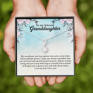 My Beloved Granddaughter | You Are Loved And Adored 💖💎 | Jewelry | C30084TG, C30084TR, lx-C30084, PB23-WOOD, PROD-1871961, PT-930, TNM-1, USER-43062 | TageUnlimited