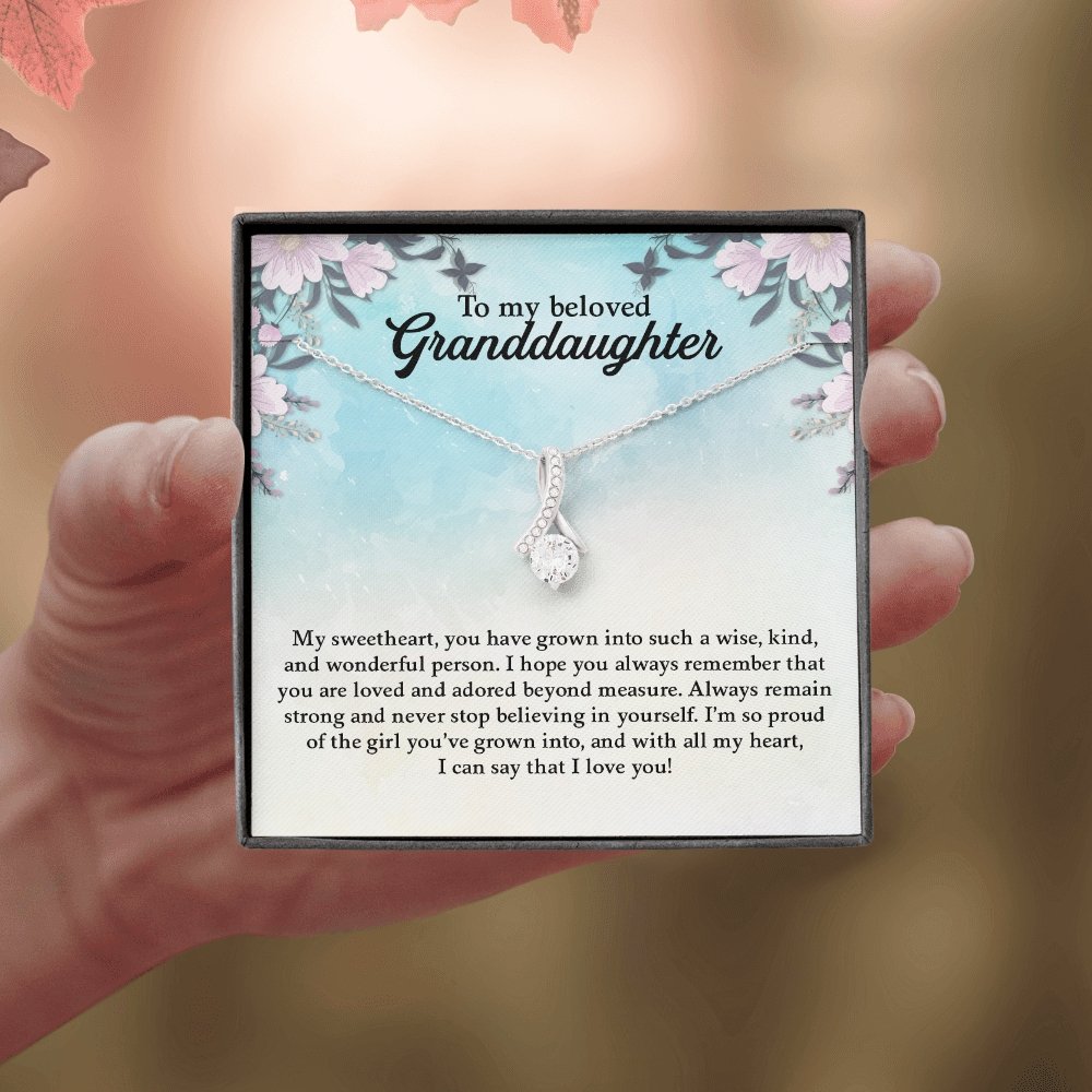My Beloved Granddaughter | You Are Loved And Adored 💖💎 | Jewelry | C30084TG, C30084TR, lx-C30084, PB23-WOOD, PROD-1871961, PT-930, TNM-1, USER-43062 | TageUnlimited