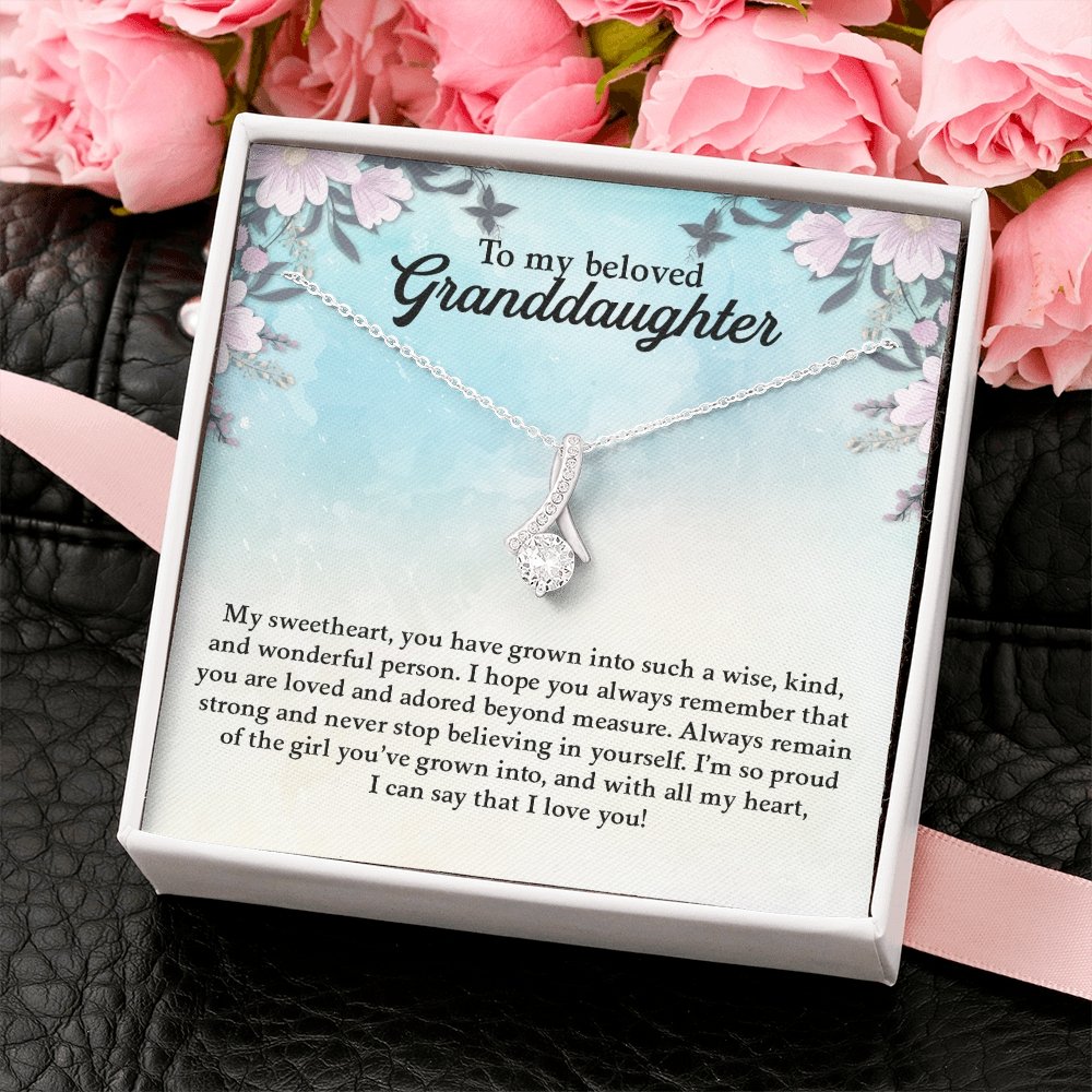 My Beloved Granddaughter | You Are Loved And Adored 💖💎 | Jewelry | C30084TG, C30084TR, lx-C30084, PB23-WOOD, PROD-1871961, PT-930, TNM-1, USER-43062 | TageUnlimited