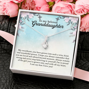 My Beloved Granddaughter | You Are Loved And Adored 💖💎 | Jewelry | C30084TG, C30084TR, lx-C30084, PB23-WOOD, PROD-1871961, PT-930, TNM-1, USER-43062 | TageUnlimited