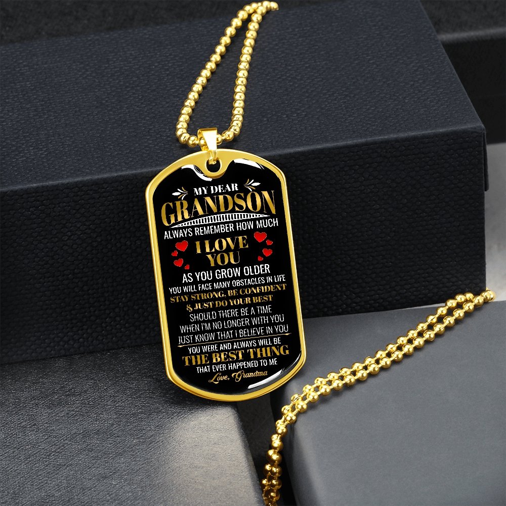 My Dear Grandson | Always Remember 💖 | Jewelry | A1014T, A1014TG, G007T, G007TG, lx-G007, PROD-1942139, PT-133, TNM-1, USER-43062 | TageUnlimited