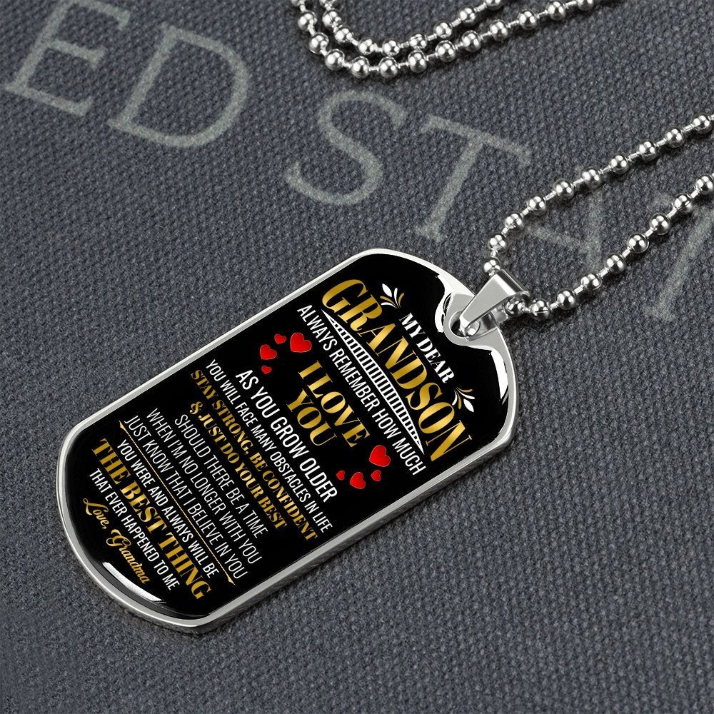 My Dear Grandson | Always Remember 💖 | Jewelry | A1014T, A1014TG, G007T, G007TG, lx-G007, PROD-1942139, PT-133, TNM-1, USER-43062 | TageUnlimited