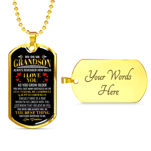 My Dear Grandson | Always Remember 💖 | Jewelry | A1014T, A1014TG, G007T, G007TG, lx-G007, PROD-1942139, PT-133, TNM-1, USER-43062 | TageUnlimited