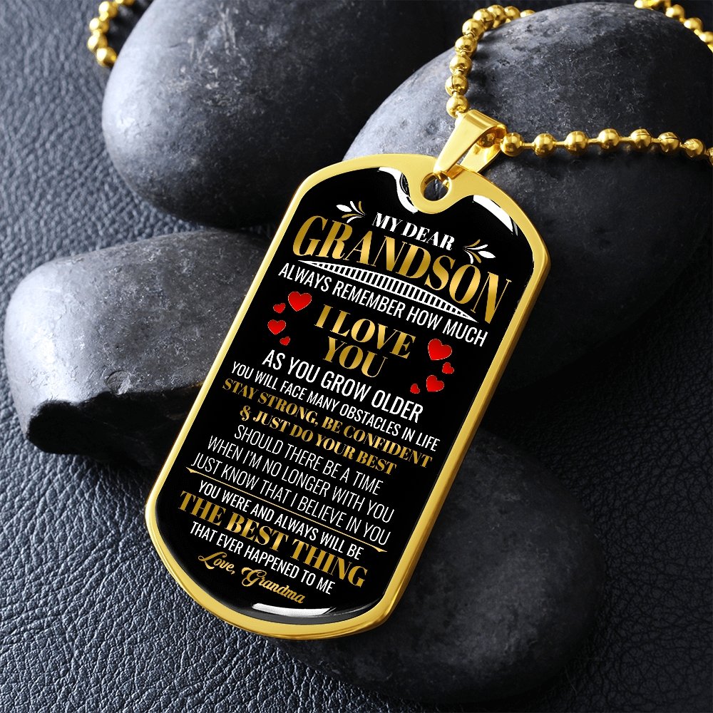 My Dear Grandson | Always Remember 💖 | Jewelry | A1014T, A1014TG, G007T, G007TG, lx-G007, PROD-1942139, PT-133, TNM-1, USER-43062 | TageUnlimited