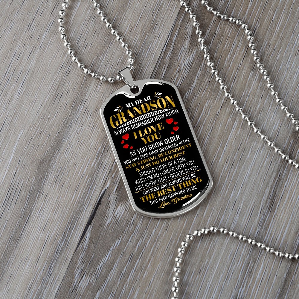 My Dear Grandson | Always Remember 💖 | Jewelry | A1014T, A1014TG, G007T, G007TG, lx-G007, PROD-1942139, PT-133, TNM-1, USER-43062 | TageUnlimited