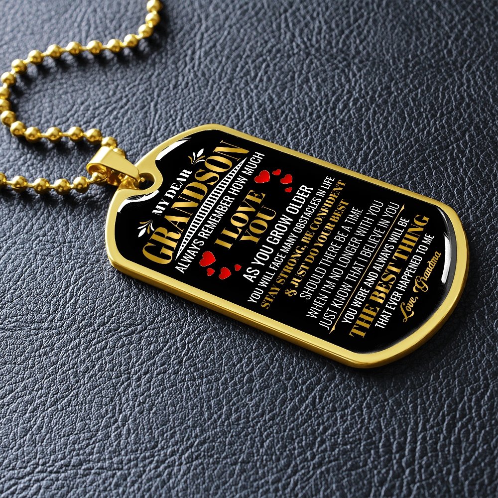 My Dear Grandson | Always Remember 💖 | Jewelry | A1014T, A1014TG, G007T, G007TG, lx-G007, PROD-1942139, PT-133, TNM-1, USER-43062 | TageUnlimited
