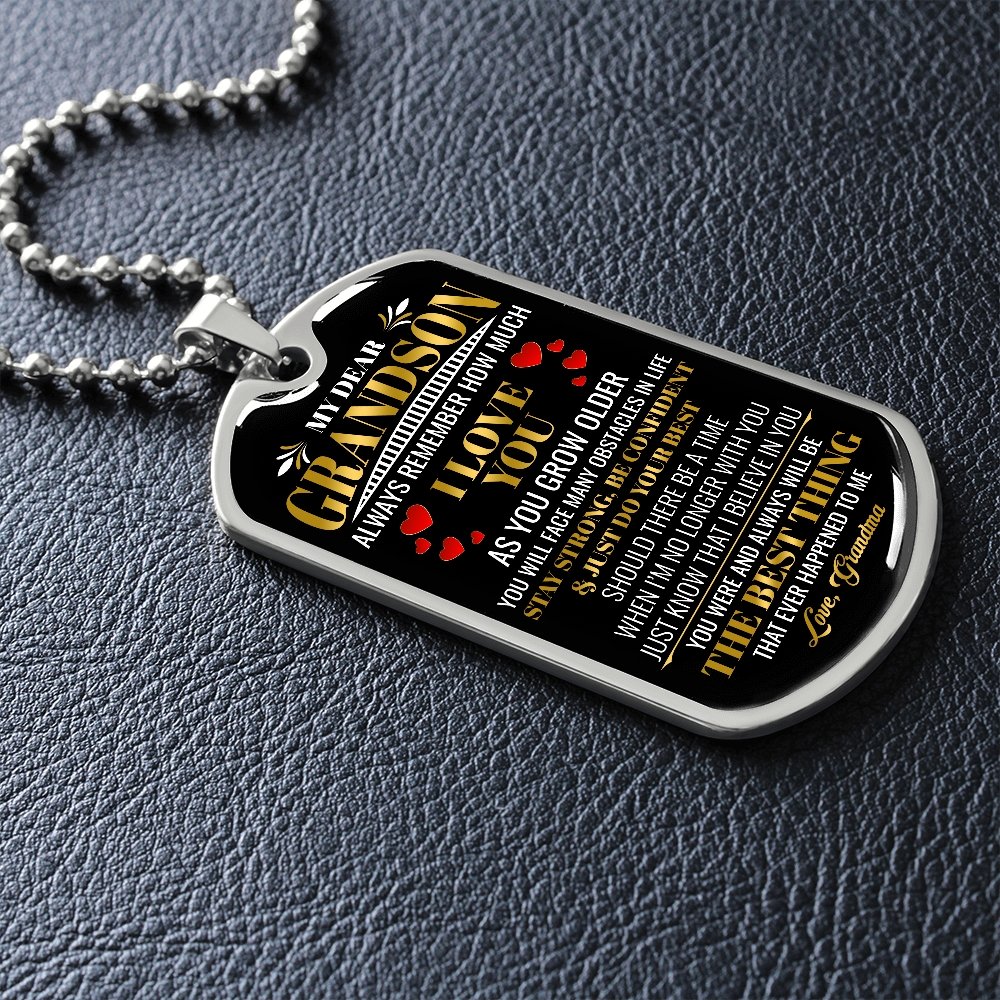 My Dear Grandson | Always Remember 💖 | Jewelry | A1014T, A1014TG, G007T, G007TG, lx-G007, PROD-1942139, PT-133, TNM-1, USER-43062 | TageUnlimited