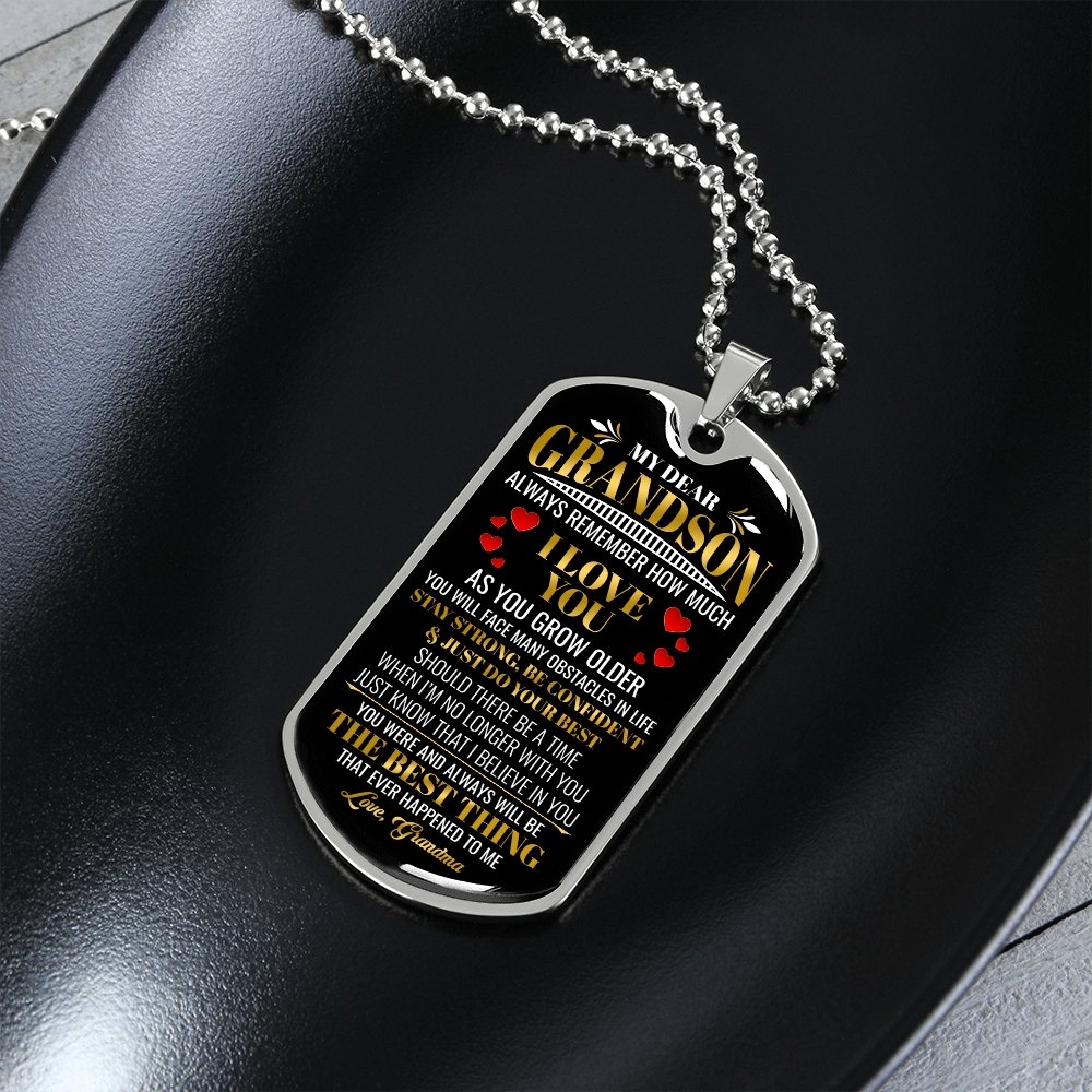 My Dear Grandson | Always Remember 💖 | Jewelry | A1014T, A1014TG, G007T, G007TG, lx-G007, PROD-1942139, PT-133, TNM-1, USER-43062 | TageUnlimited