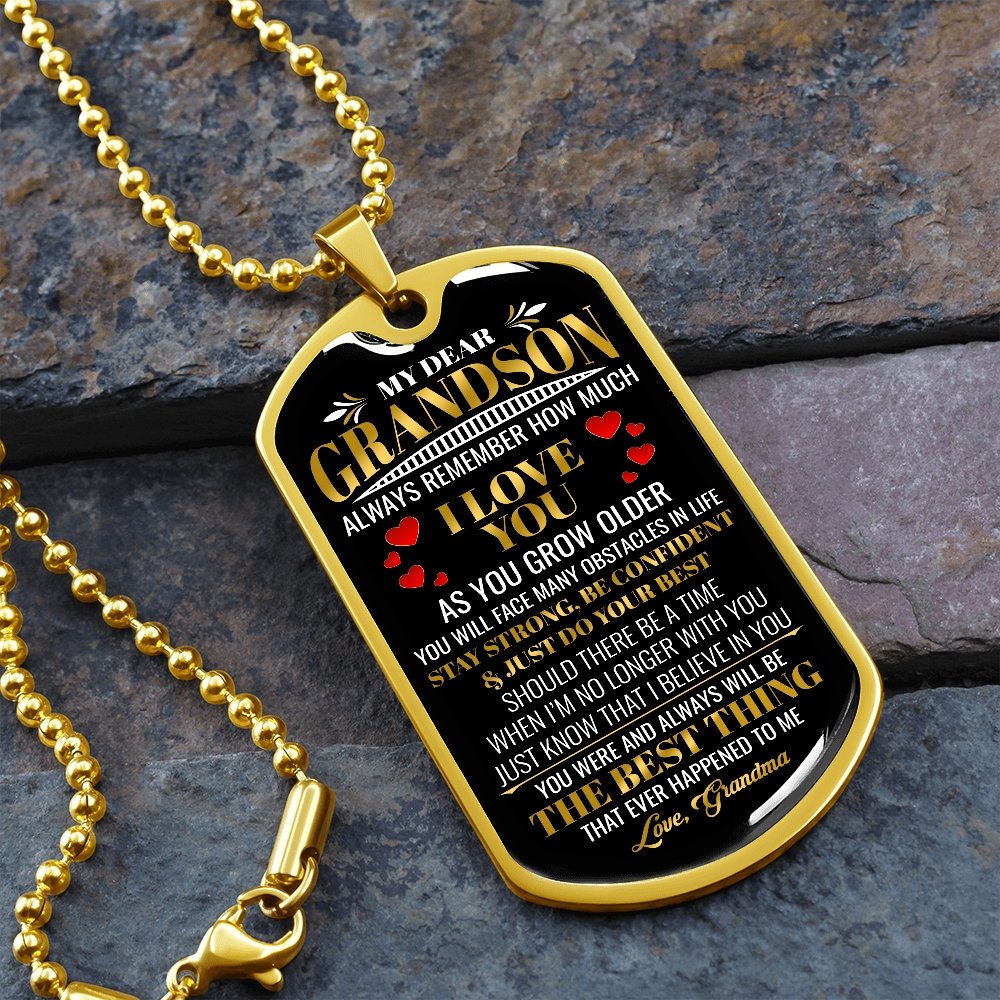 My Dear Grandson | Always Remember 💖 | Jewelry | A1014T, A1014TG, G007T, G007TG, lx-G007, PROD-1942139, PT-133, TNM-1, USER-43062 | TageUnlimited