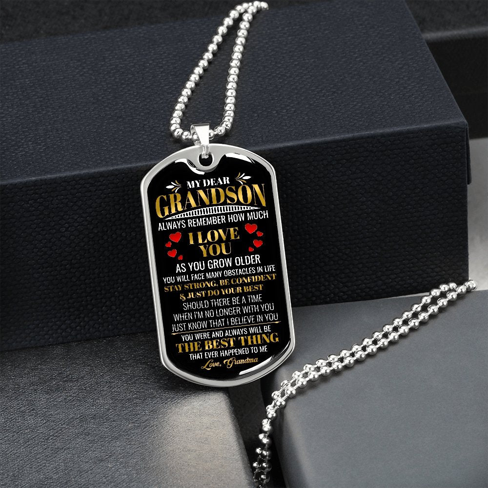 My Dear Grandson | Always Remember 💖 | Jewelry | A1014T, A1014TG, G007T, G007TG, lx-G007, PROD-1942139, PT-133, TNM-1, USER-43062 | TageUnlimited