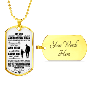 My Son | I Will Always Carry You In My Heart ♡ | Jewelry | A1014T, A1014TG, G007T, G007TG, lx-G007, PROD-1942014, PT-133, TNM-1, USER-43062 | TageUnlimited