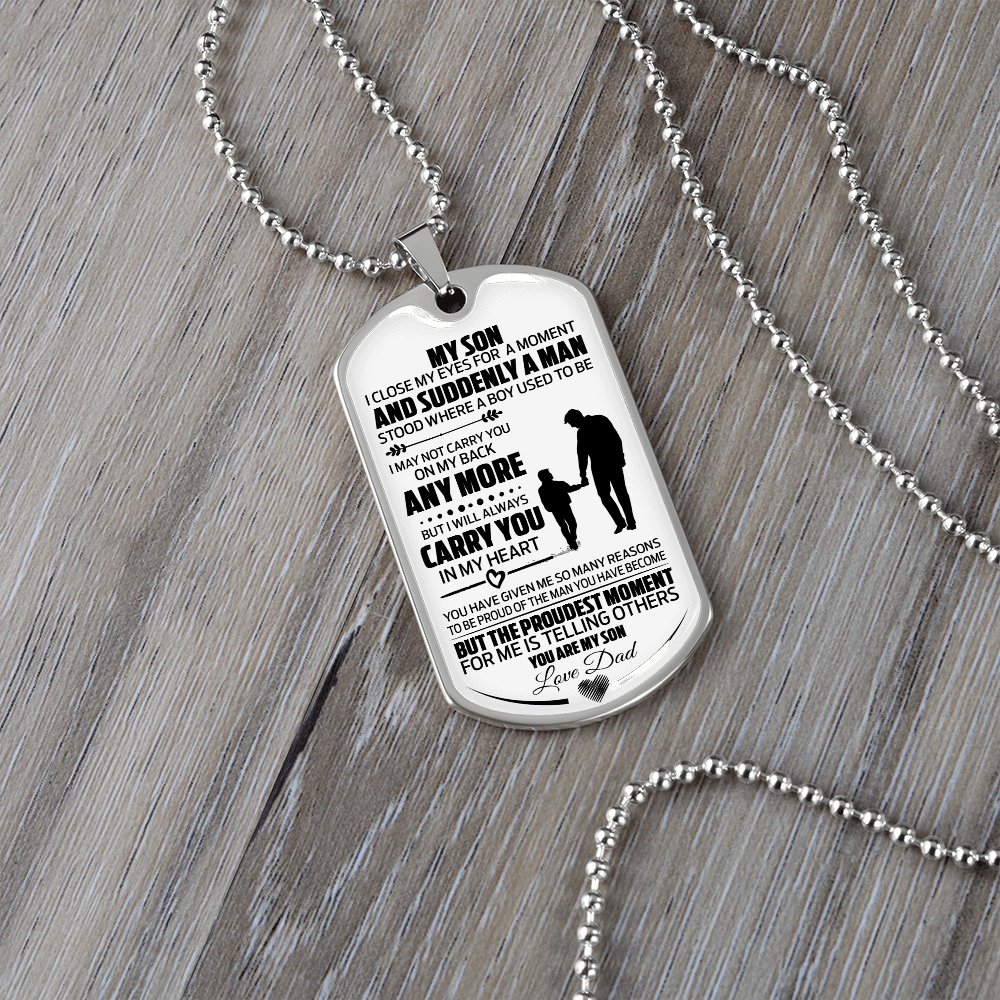 My Son | I Will Always Carry You In My Heart ♡ | Jewelry | A1014T, A1014TG, G007T, G007TG, lx-G007, PROD-1942014, PT-133, TNM-1, USER-43062 | TageUnlimited