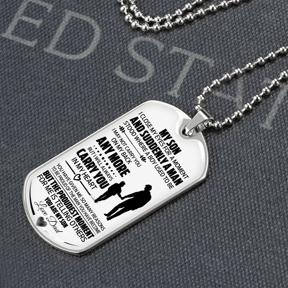 My Son | I Will Always Carry You In My Heart ♡ | Jewelry | A1014T, A1014TG, G007T, G007TG, lx-G007, PROD-1942014, PT-133, TNM-1, USER-43062 | TageUnlimited