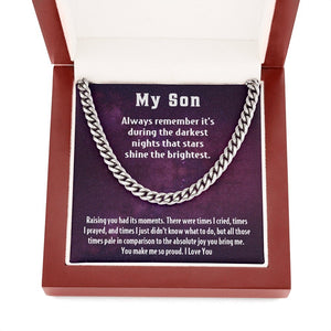 My Son | You Make Me So Proud 💜✨ | Jewelry | C30184T, C30184TG, lx-C30184, PB23-WOOD, PROD-1945336, PT-1772, USER-43062 | TageUnlimited