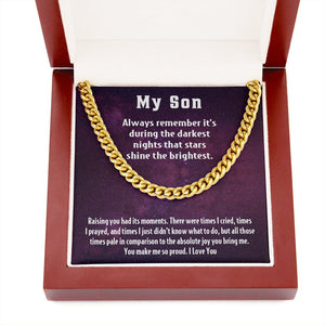 My Son | You Make Me So Proud 💜✨ | Jewelry | C30184T, C30184TG, lx-C30184, PB23-WOOD, PROD-1945336, PT-1772, USER-43062 | TageUnlimited
