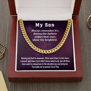My Son | You Make Me So Proud 💜✨ | Jewelry | C30184T, C30184TG, lx-C30184, PB23-WOOD, PROD-1945336, PT-1772, USER-43062 | TageUnlimited
