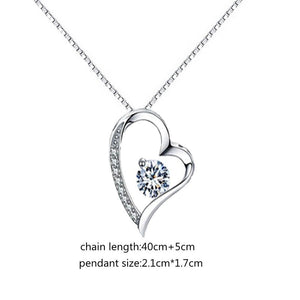 Necklace for Granddaughter Gifts Chain Necklaces Girly Heart Crystal Necklace for Women Nana Christmas Birthday Jewelry Gift | 0 | Tage-Active